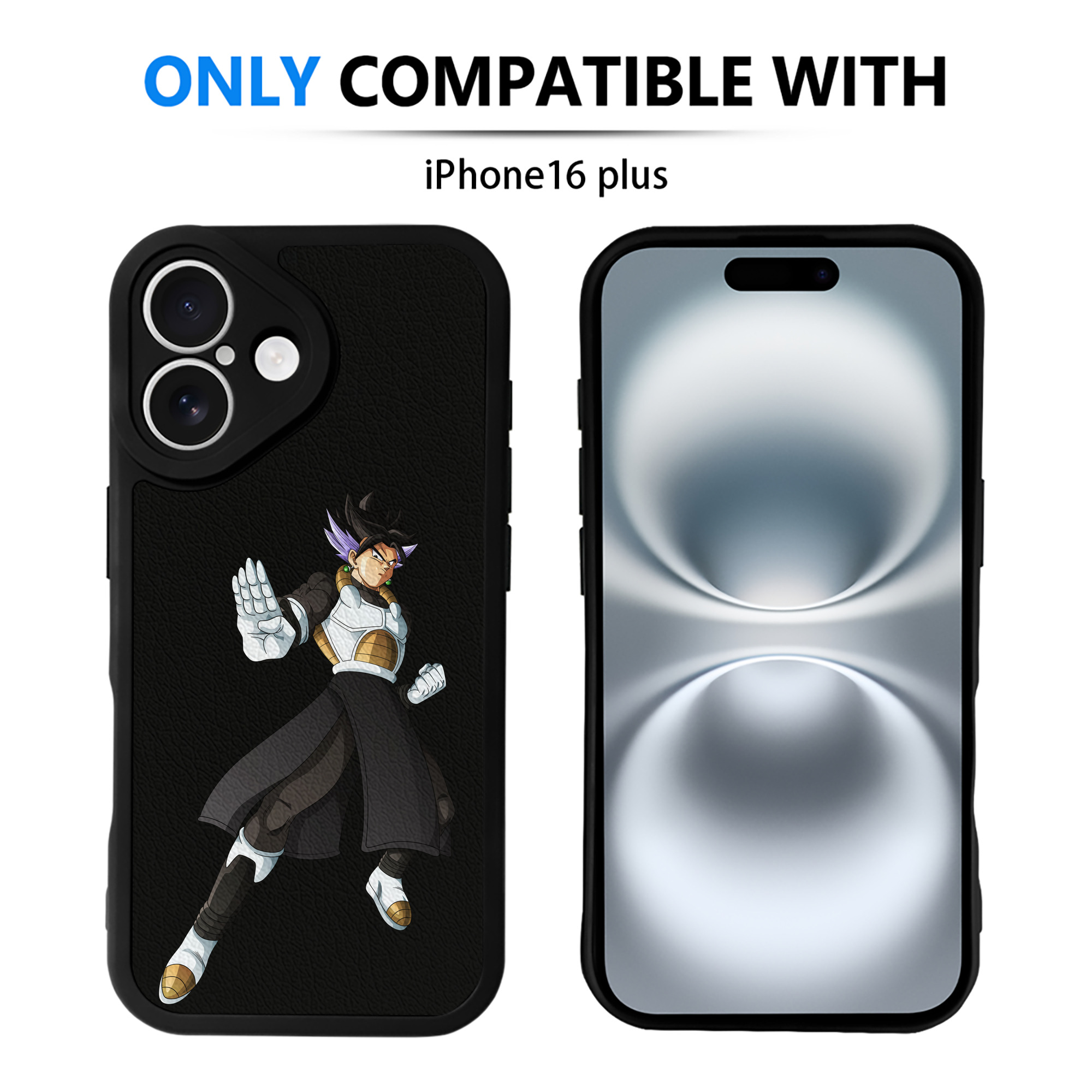 （画像用） ドラゴンボール ベジット DRAGON BALL Vegetto 【iPhone 16シリーズ対応】シリコンスマホケース（レザー調） 材質：シリコン